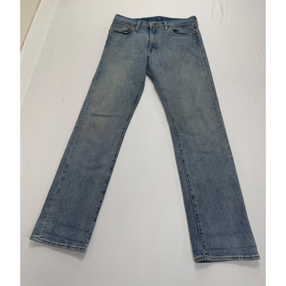 Levi's 504 Jeans Men's 32x32 Straight Leg White Oak Cone Denim Light Wash‎